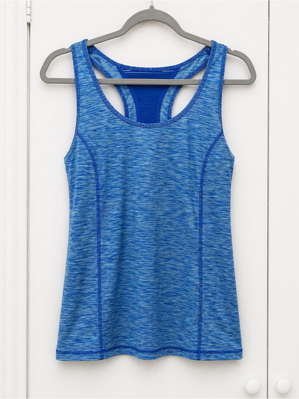Danskin Blue Racerback Athletic Tank Women’s Medium | Moisture Wicking Gym Yoga